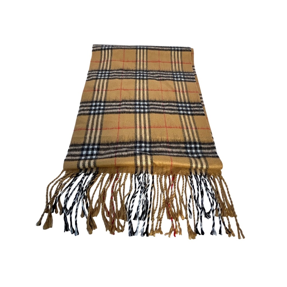 100% Cashmere Tartan Plaid Scarf Made in Scotland
